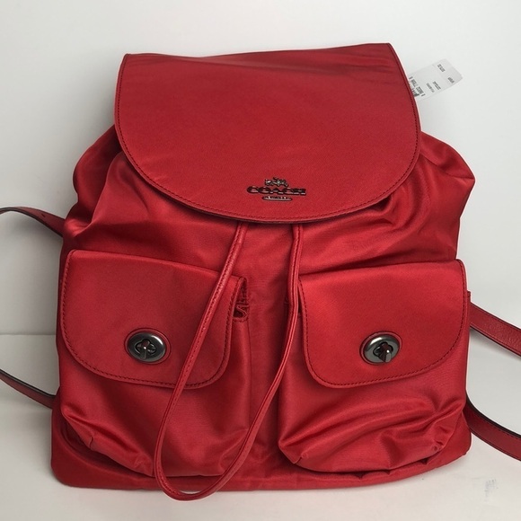 NEW Coach New York Red Nylon Backpack 58814 main image 13